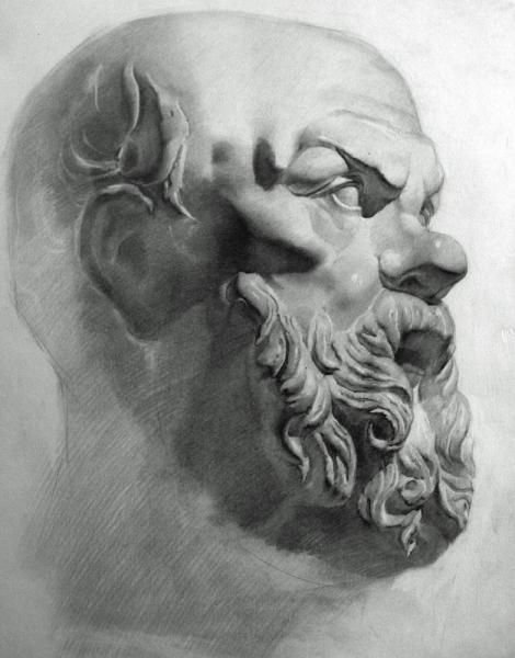 Академический рисунок сократ (47 фото)