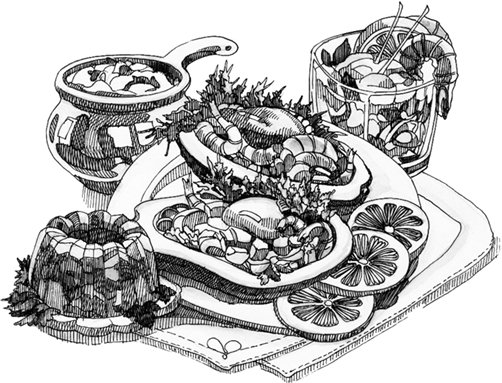 Холодные блюда и закуски рисунки
