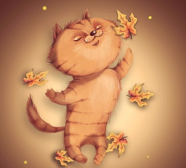 Забавные иллюстрации осень