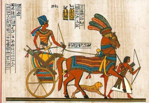 Древний Египет рисунки колесница фараона
