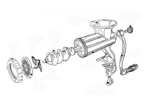 Мясорубка раскраска