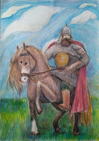 Иллюстрация к произведению Илья Муромец и Святогор