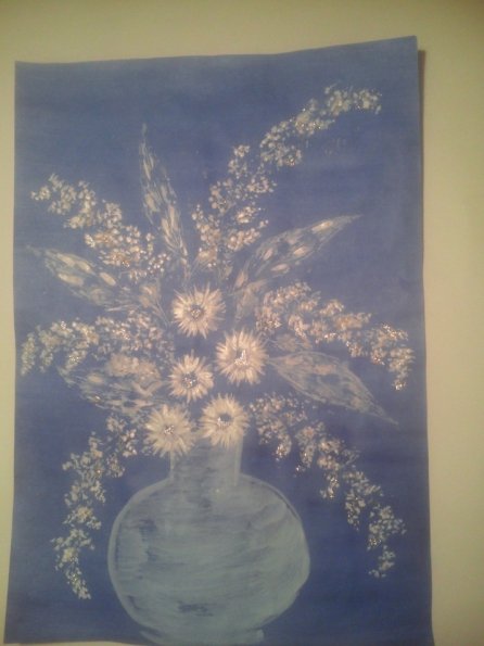 Зимний букет рисование в подготовительной группе