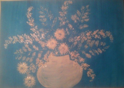 Зимние цветы рисование в подготовительной группе