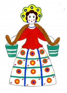 Барышня в пышном платье