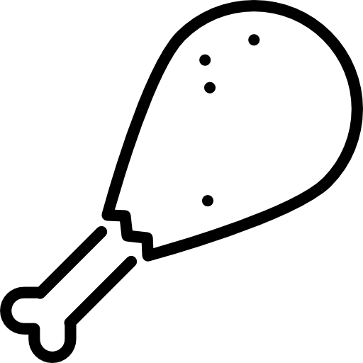 Куриная ножка нарисованная