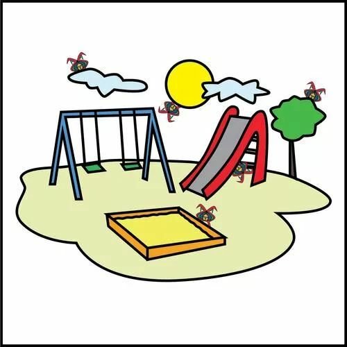 Рисунок детской площадки