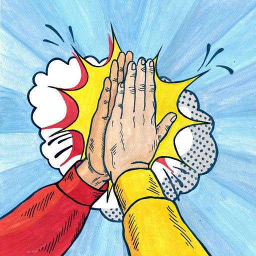 Здороваться ладошками