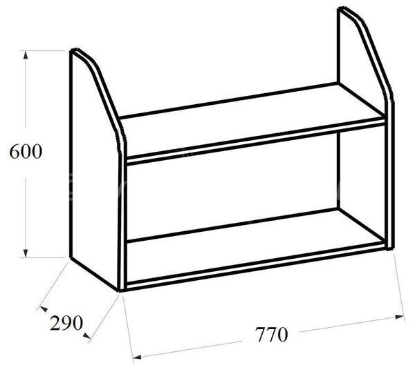 Полка подвесная Арго а-300 (77х29х60)