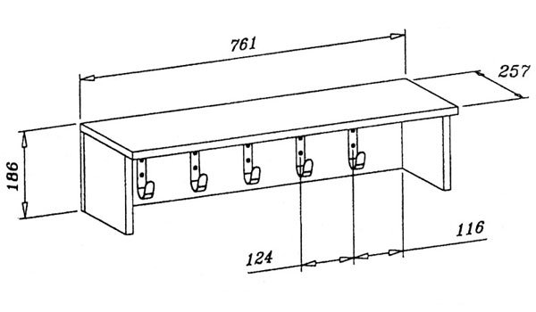 Вешалка чертеж