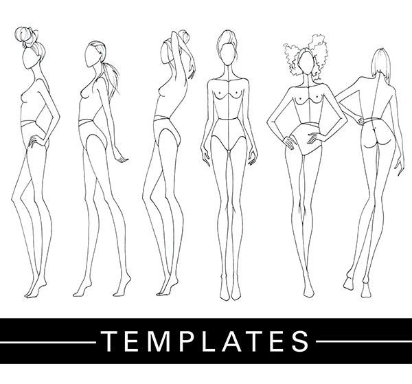 Макет для рисования одежды