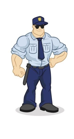 Охранник иллюстрация