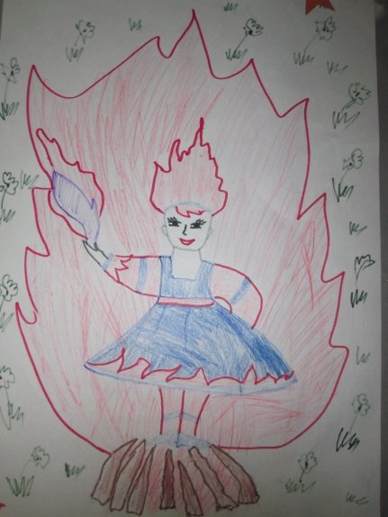 Рисунок к огневушке поскакушке