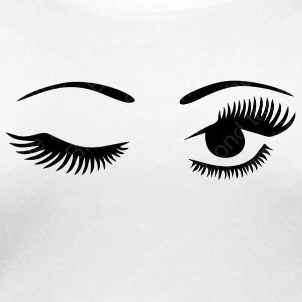 Нарисованные ресницы