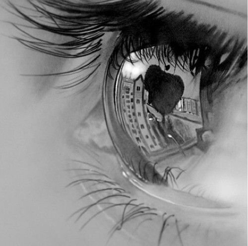 Отражение в глазах арт
