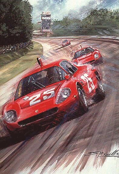 Гоночные машины живопись