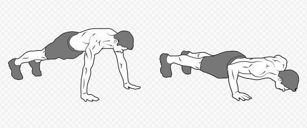 Отжимание в упоре лежа