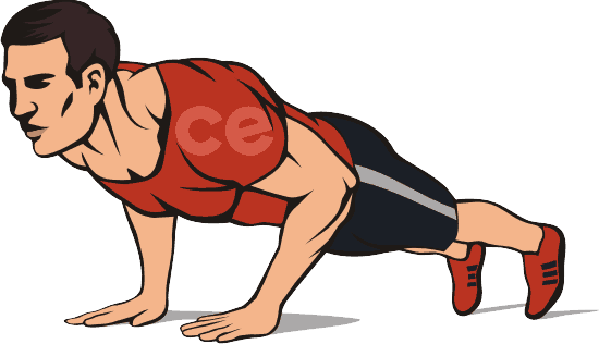 Отжимания с согнутыми коленями