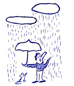 Нарисовать дождик