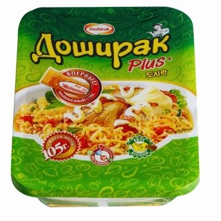 Лапша доширак зеленая