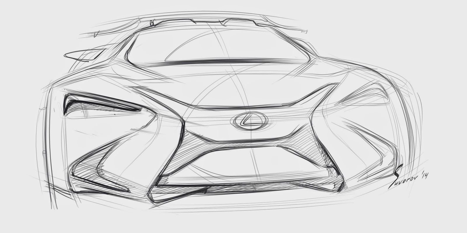 Lexus lc500 Sketches