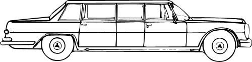 Раскраска лимузин