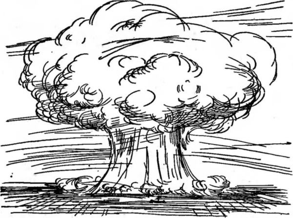 Раскраска атомный взрыв