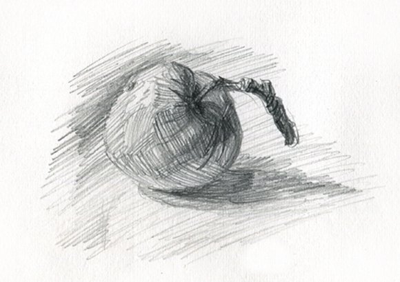 Рисунки штрихами карандашом