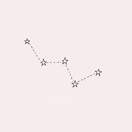 Созвездие Кассиопея тату