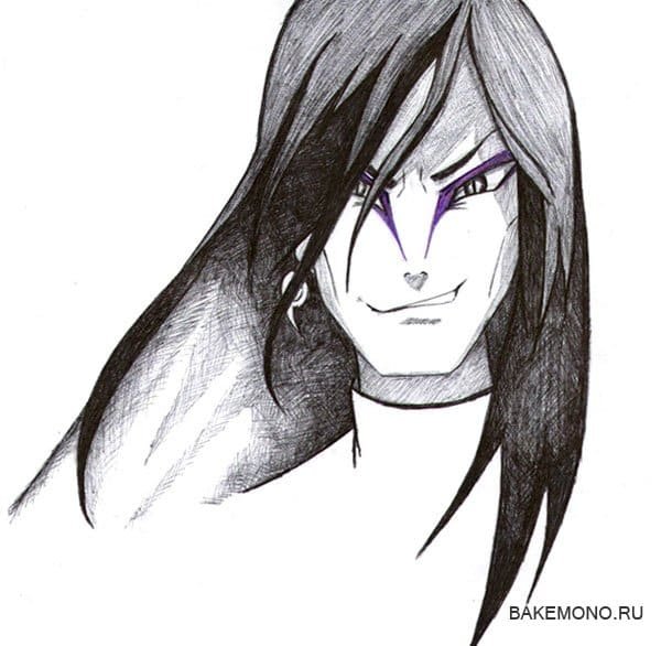 Орочимару карандашом