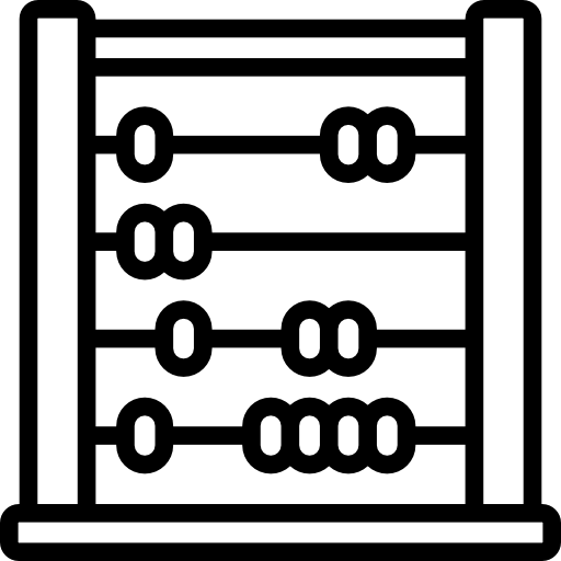 Счеты раскраска для детей