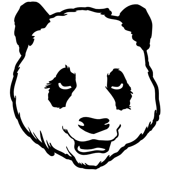 Панда мультяшная голова