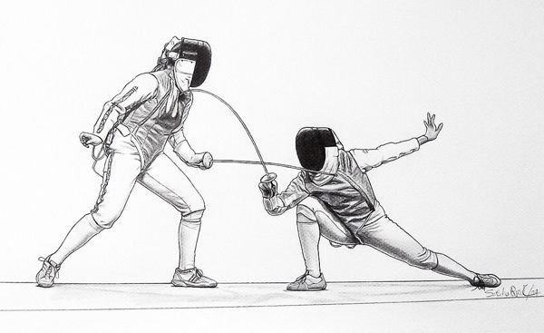 Фехтование рисунок