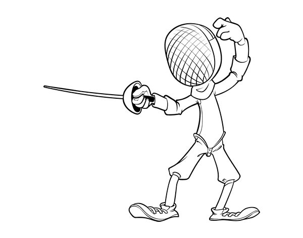 Фехтование рисунок