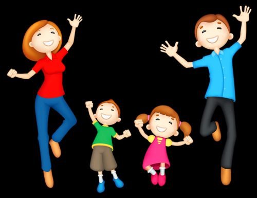 Дети и родители танцуют