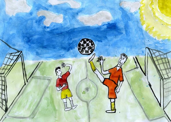 Рисунок на тему футбол