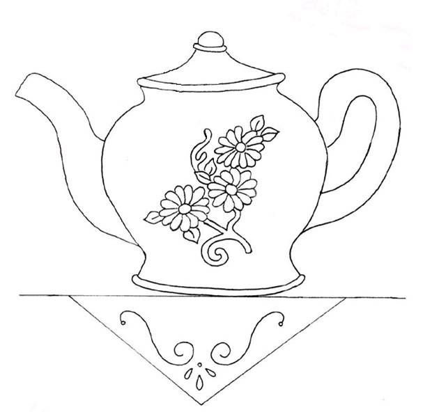 Чайник с узорами рисунок - 88 фото