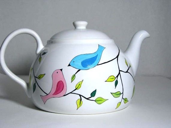 Чайник трафарет для рисования