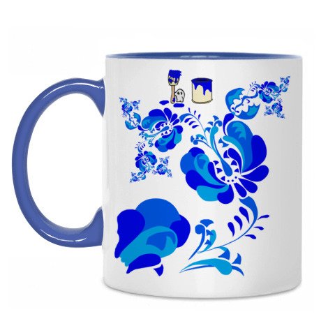 Кружка Гжель Бырдин