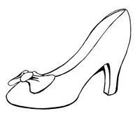 Туфелька Золушки раскраска