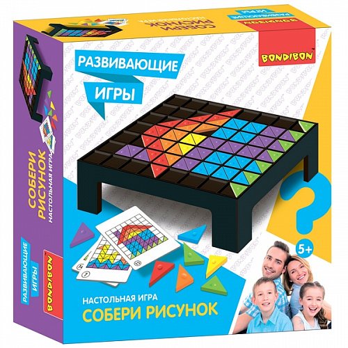 Собери рисунок Бондибон настольная игра