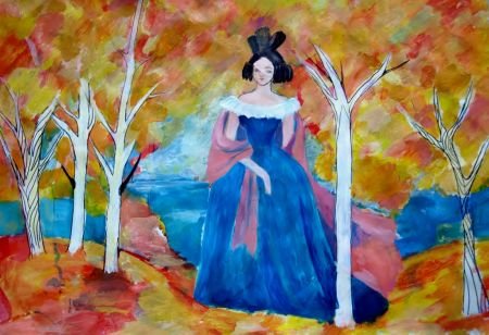 Болдинская осень рисовать