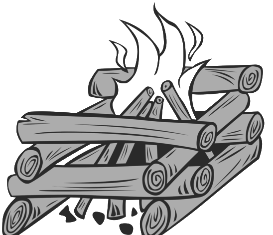 Костер колодец