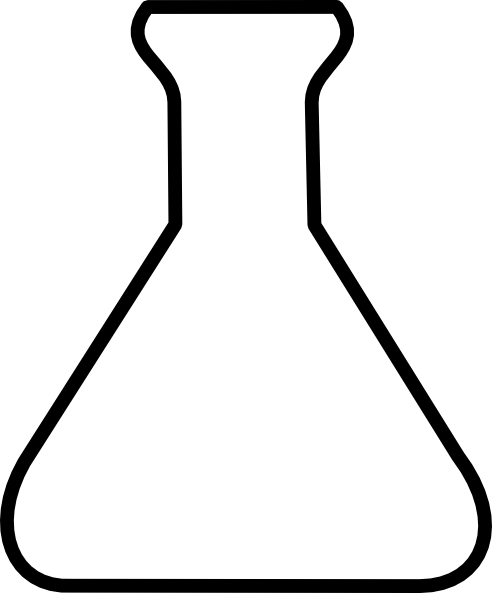 Колбы химические раскраска