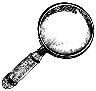 Лупа раскраска для детей