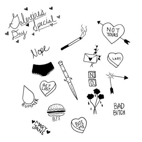 Переводные Татуировки маленькие