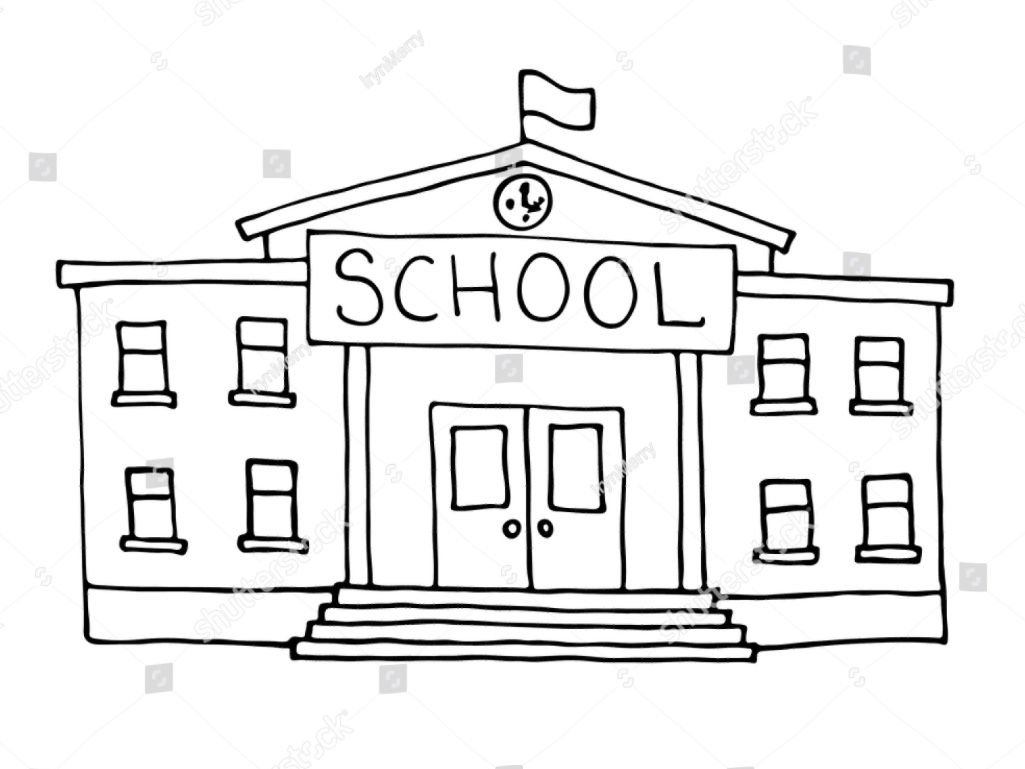Нарисовать здание школы