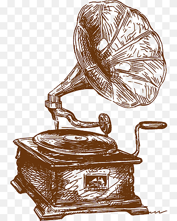 Граммофон тату эскиз