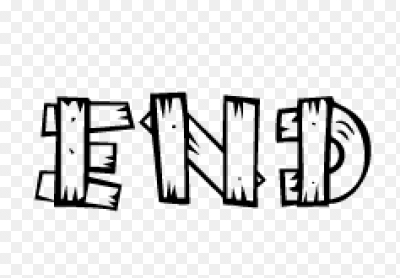 Надпись конец на прозрачном фоне