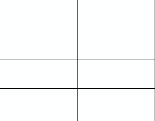 Таблица с пустыми клетками